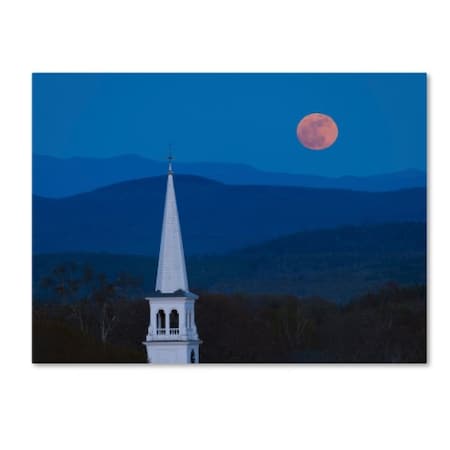 Michael Blanchette Photography 'Moon Over Vermont' Canvas Art,24x32